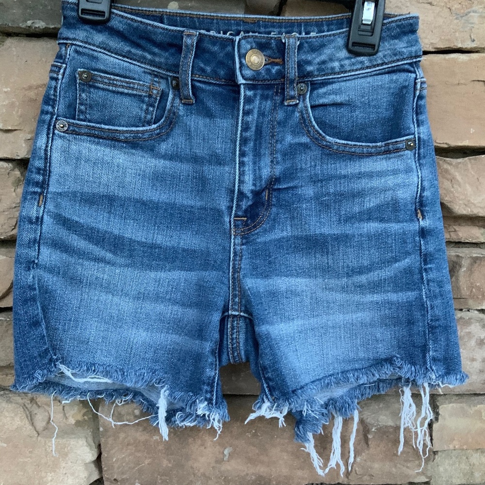 girls 00 American eagle high rise  jean shorts